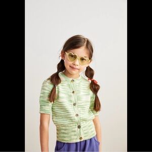 Misha & Puff Ellie Cardigan in Peapod Space Dye